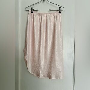 Vintage Light pink slip skirt size small/medium